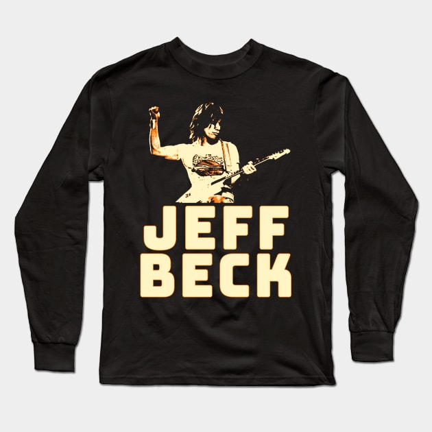 Jeff Beck Long Sleeve T-Shirt by MichaelaGrove